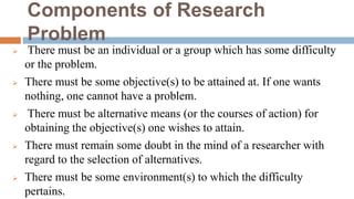 Formulation of Research Problem - Meaning, Definition, Components ...