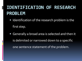 Research problem | PPTX