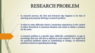 Research problem | PPT