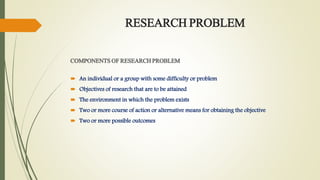 Research problem | PPT