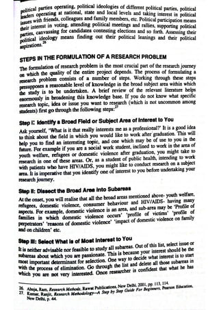Selection and Formulation of Legal Research Problem | PDF