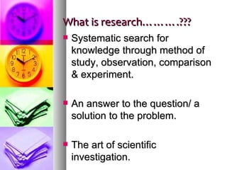 Research process | PPT