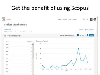 Get the benefit of using Scopus
 