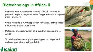 ICRISAT Global Planning Meeting 2019:Research Program - Genetic Gains by Dr Rajeev Varshney and Team