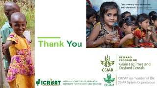 ICRISAT Global Planning Meeting 2019:Research Program - Genetic Gains by Dr Rajeev Varshney and Team