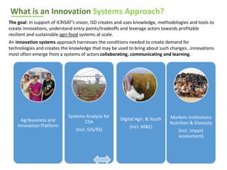 ICRISAT Global Planning Meeting 2019:Research Program - Innovation Systems for the Drylands (ISD)  by Dr Anthony Whitbread and Team