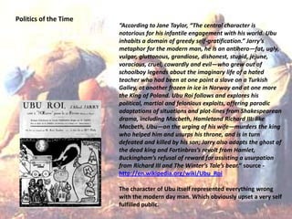 Alfred Jarry and the Ubu Plays - Historical Context | PPTX