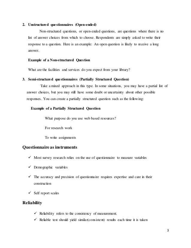 Questionnaire Interview Obs!   ervation And Rating Scale - 