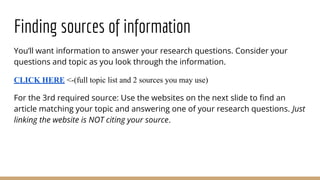 Research project full guidelines | PPT