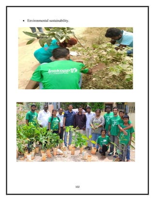 102
 Environmental sustainability.
 