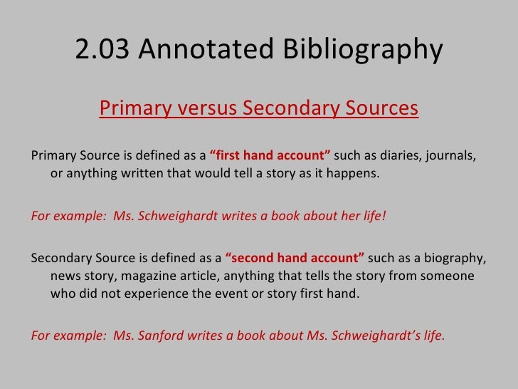 biography secondary source