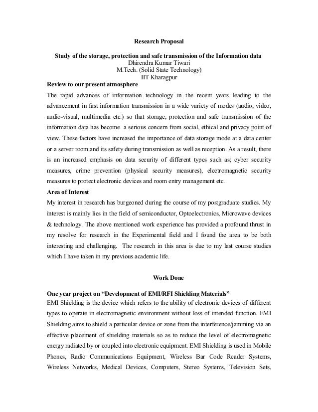 Research proposal