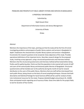 Research proposal | DOCX