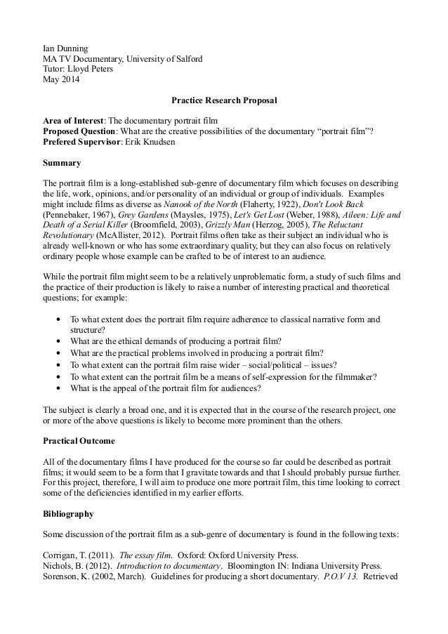 Writing your proposal - School of Social Sciences - The University of Manchester