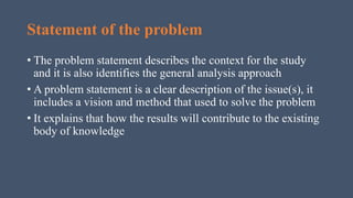 Research proposal in research methodology | PPTX | Educational ...