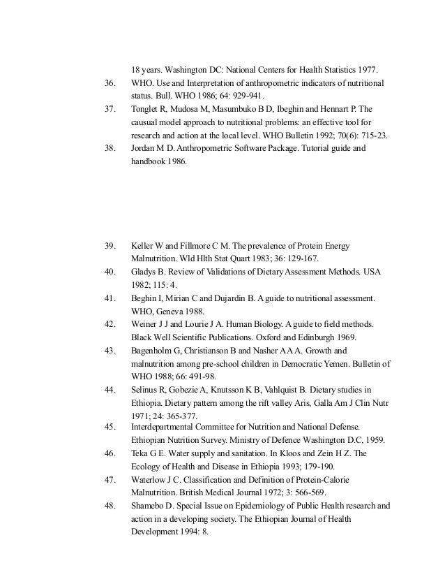 Research proposal on malnutrition in ethiopia image