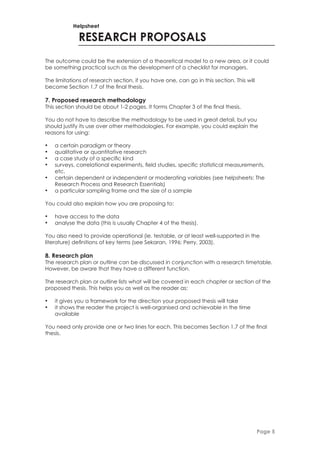 Research proposal | PDF