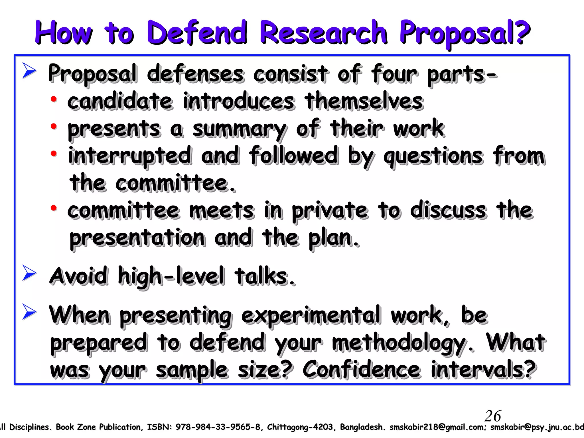 Research proposal | PPT | Science