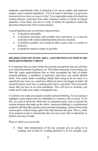 Undertake Study Research proposal | PDF