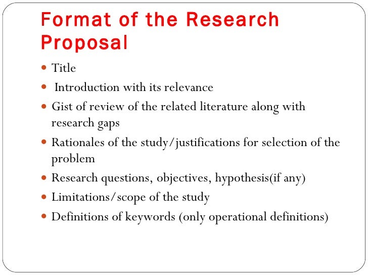 Research proposal structure image