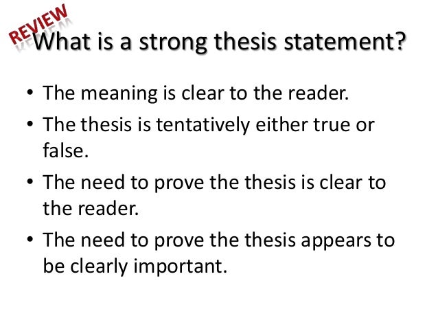 what is a 3 part thesis statement