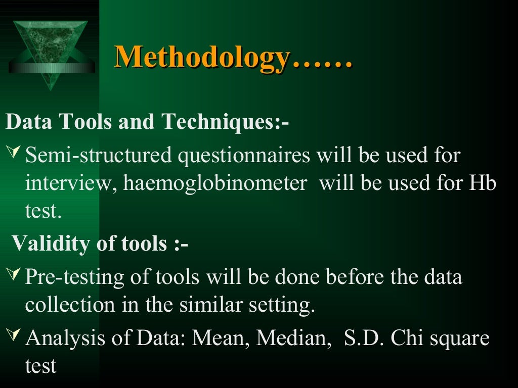 Research proposal on prevalence of anemia picture