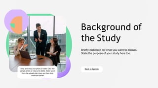 Research Proposal Business Presentation in Purple Green Orange ...