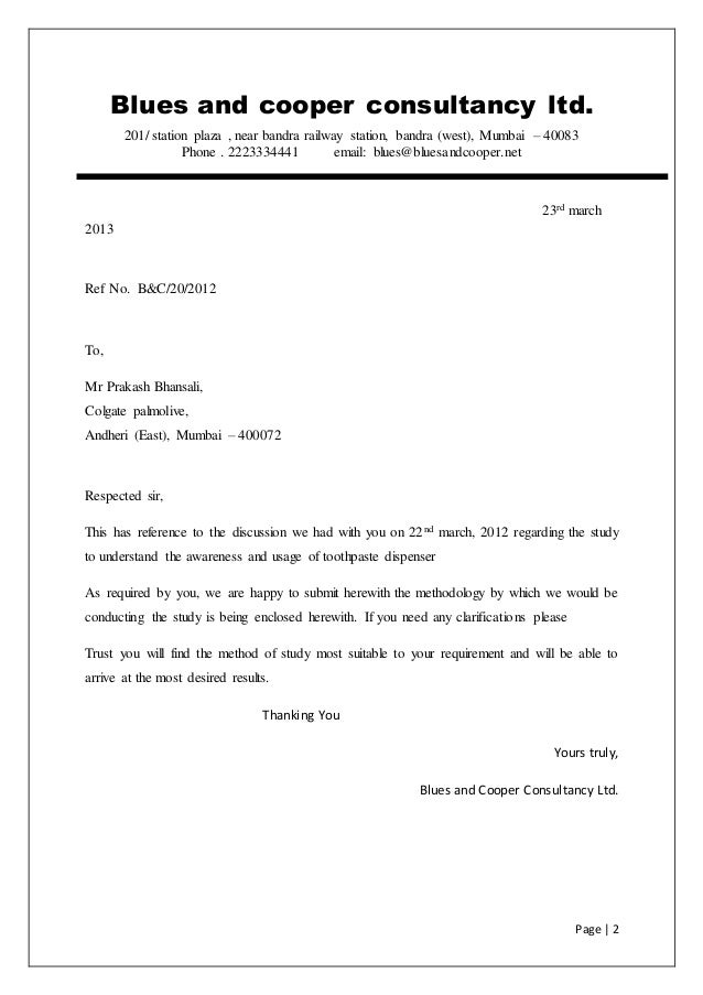 Research proposal submission email picture