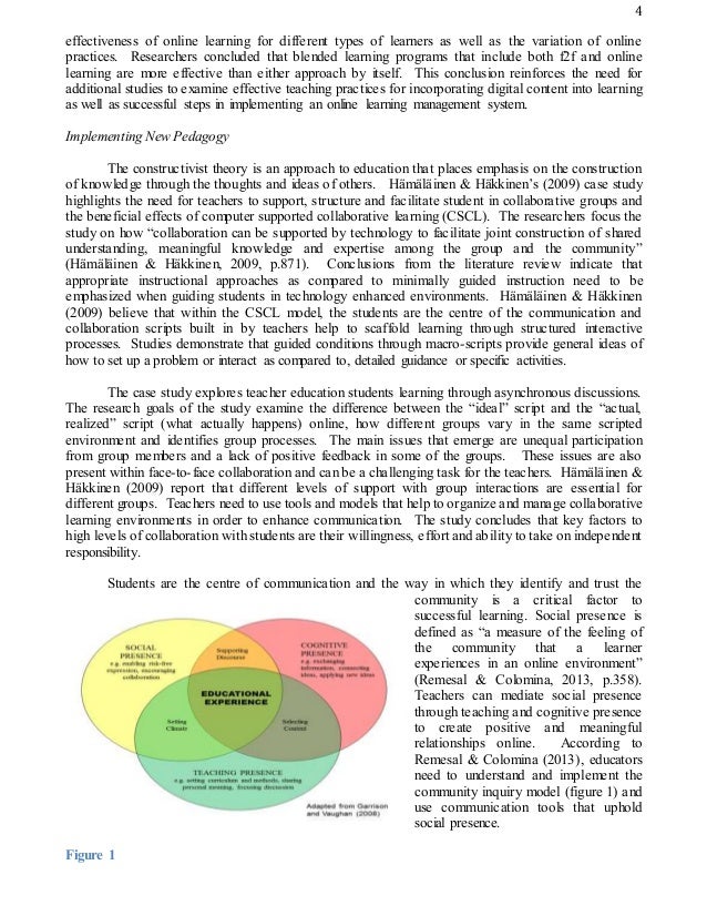 Impact of blended learning on student achievement in social studies independent and dependent picture