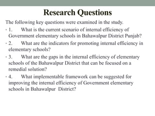 primary education research proposal