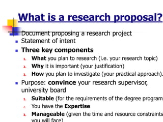 How to Write a Strong Research Proposal | PDF