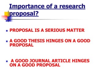 How to Write a Strong Research Proposal | PDF
