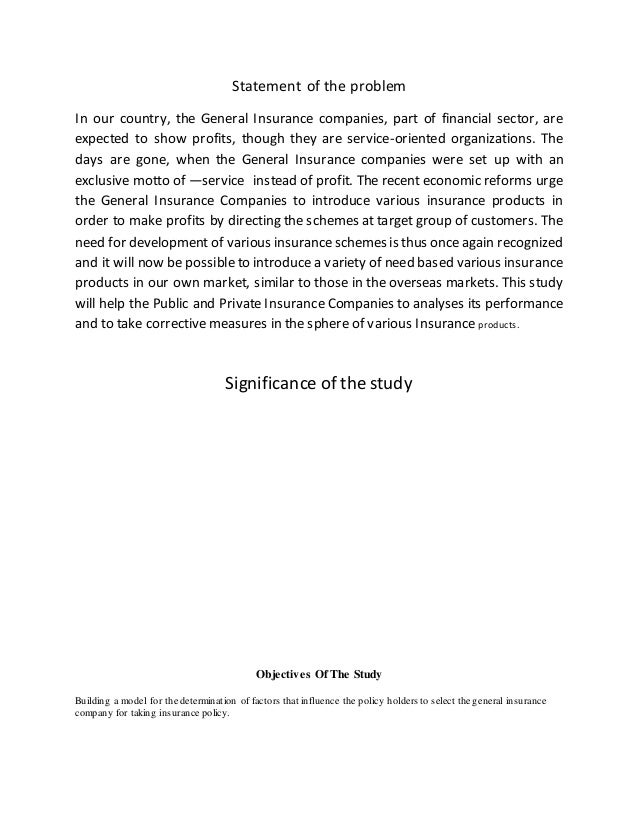 Insurance research proposal picture