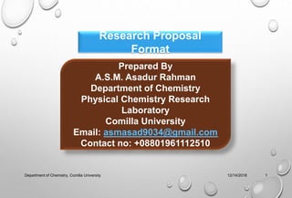 How to write a Research proposal ppt | PPTX