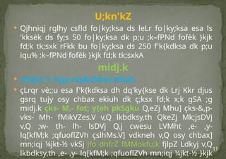 11
U;kn'kZ
 Qjhniqj rglhy csfld fo|ky;ksa ds leLr fo|ky;ksa esa ls
'kksèk ds fy;s 50 fo|ky;ksa dk p;u ;k–fPNd fofèk }kjk
fd;k tk;sxk rFkk bu fo|ky;ksa ds 250 f'k{kdksa dk p;u
iqu% ;k–fPNd fofèk }kjk fd;k tk;sxkA
midj.k
 midj.k 1- tujy osy&chbax ekiuh
 çLrqr vè;;u esa f'k{kdksa dh dq'ky{kse dk Lrj Kkr djus
gsrq tujy osy chbax ekiuh dk ç;ksx fd;k x;k gSA ;g
midj.k çks- M‚- fot; y{eh pkSgku Q‚eZj Mhu] çks-&,p-
vks- Mh- fMikVZes.V v‚Q lkbdksy‚th QkeZj Mk;jsDVj
v‚Q ;w- th- lh- lsDVj Q‚j cwesu LVMht ,e- ,y-
lq[kfM;k ;qfuoflZVh çslhMs.V] vdkneh v‚Q osy chbax]
mn;iqj ¼jkt-½ vkSj jfo dhfrZ fMMokfu;k fjlpZ Ldkyj v‚Q
lkbdksy‚th ,e- ,y- lq[kfM;k ;qfuoflZVh mn;iqj ¼jkt-½ }kjk
 