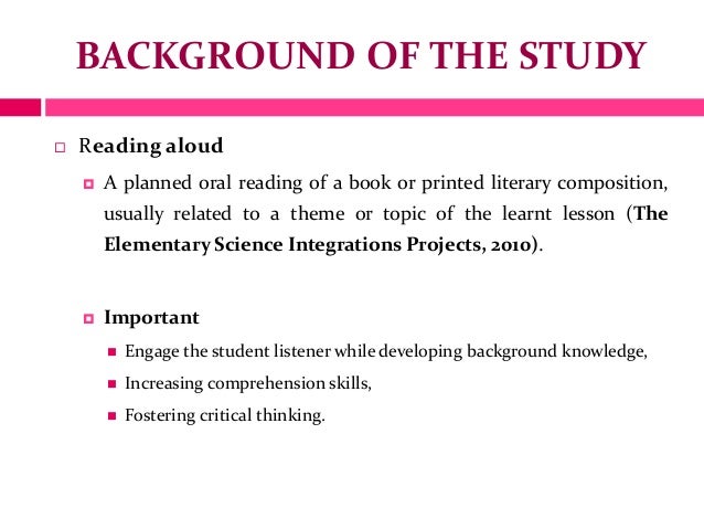How to start a research presentation picture