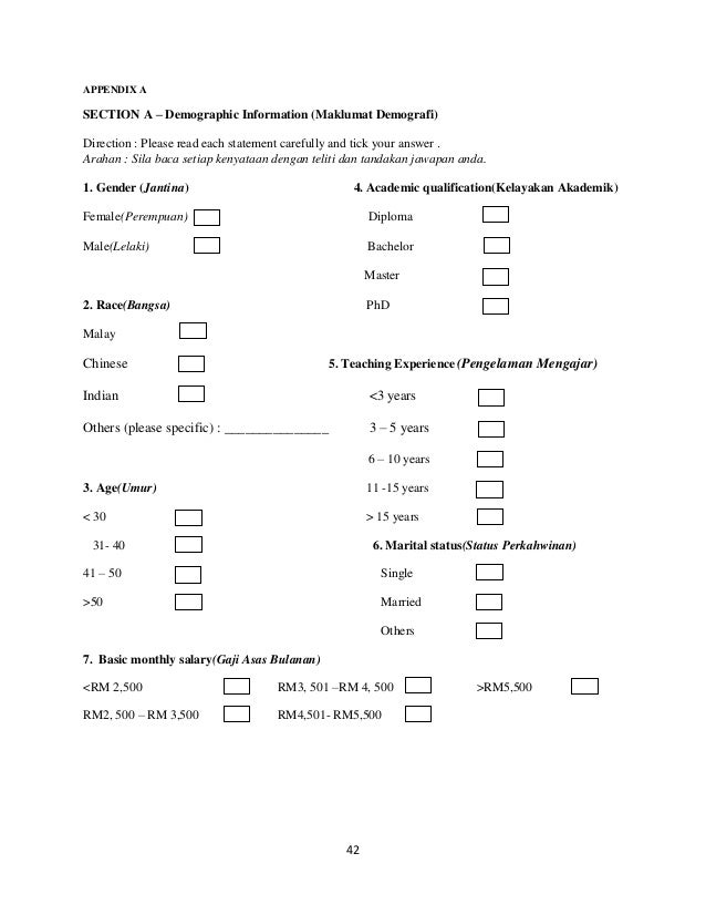 research proposal research demographic information questionnaire