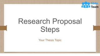Research Proposal
Steps
Your Thesis Topic
 