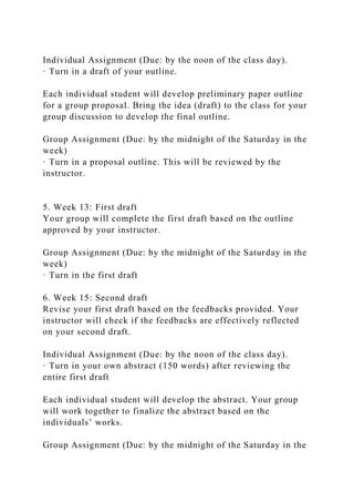 Research Proposal Tentative Schedule and Assignment(All of the .docx