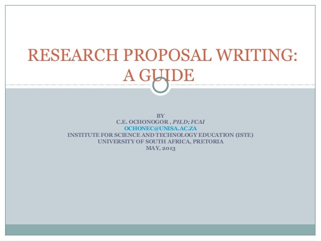 Example msc scientific research proposal