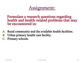 Research question | PPT