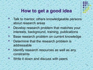 Formulating Effective Research Questions, Objectives, and Hypotheses ...