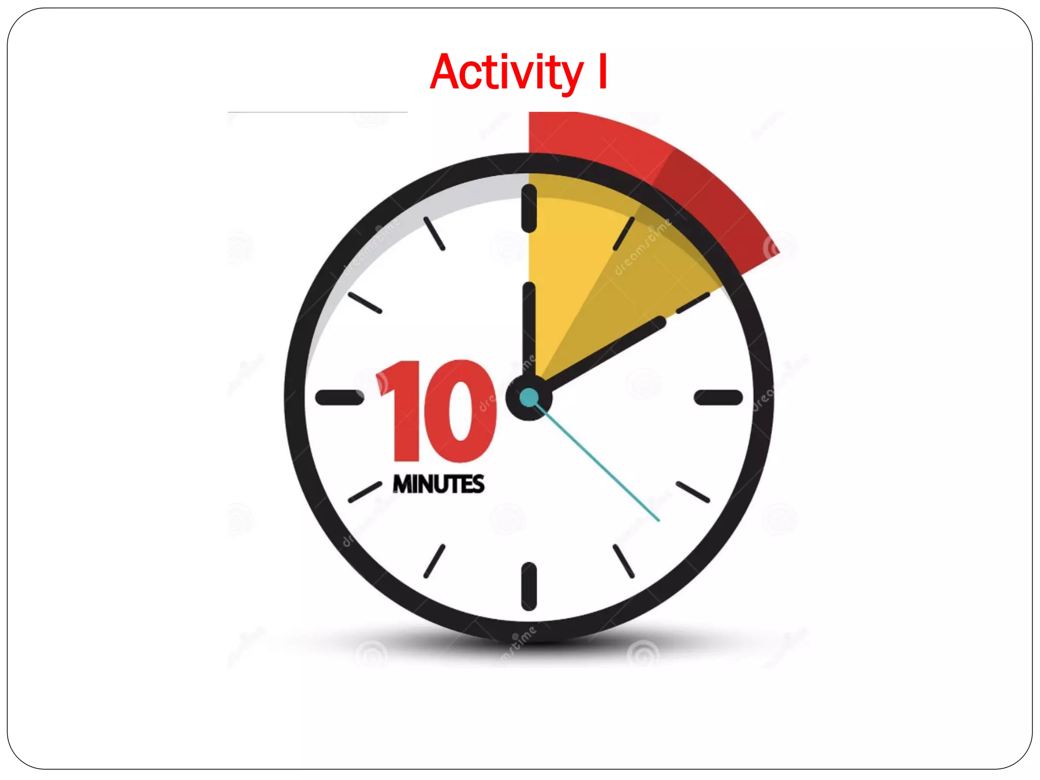 Activity I
Narrowing down your topic
 