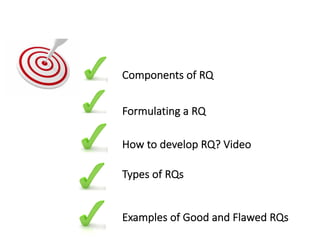 Rqg Example Research Question and Study Design | PDF