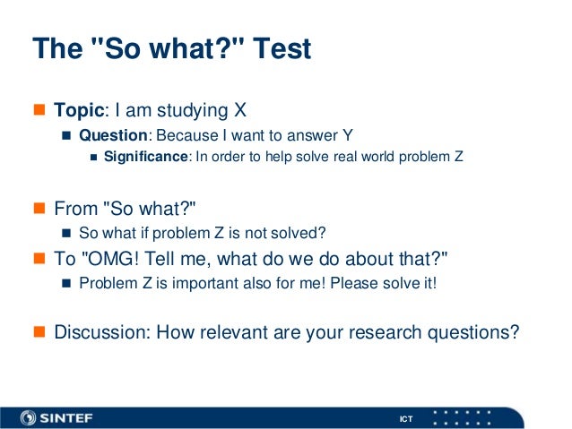 what is tests in research