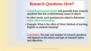 Research questions | PPTX
