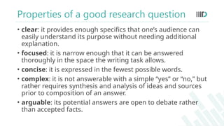 Formulating Effective Research Questions and Hypotheses in Research ...