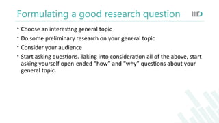 Formulating Effective Research Questions and Hypotheses in Research ...