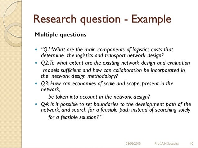 research question paper examples