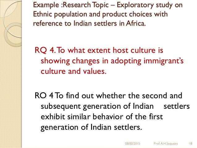 research objectives examples
